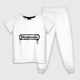 Детская пижама хлопок с принтом Nintendo в Санкт-Петербурге, 100% хлопок |  брюки и футболка прямого кроя, без карманов, на брюках мягкая резинка на поясе и по низу штанин
 | баста | ноггано