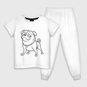 Детская пижама хлопок с принтом Мопс в Санкт-Петербурге, 100% хлопок |  брюки и футболка прямого кроя, без карманов, на брюках мягкая резинка на поясе и по низу штанин
 | Тематика изображения на принте: the nut job | белка | зайка | мопс | мультик | мультфильм | пес | реальная белка | собака