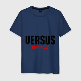 Мужская футболка хлопок с принтом Versus Battle в Санкт-Петербурге, 100% хлопок | прямой крой, круглый вырез горловины, длина до линии бедер, слегка спущенное плечо. | battle | rap | versus | батл | версус | рэп