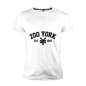 Мужская футболка премиум с принтом Zoo York в Санкт-Петербурге, 92% хлопок, 8% лайкра | приталенный силуэт, круглый вырез ворота, длина до линии бедра, короткий рукав | 300 | york | zoo | антибренд | зоо | йорк