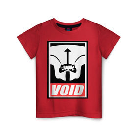 Детская футболка хлопок с принтом Faceless Void Dota2 в Санкт-Петербурге, 100% хлопок | круглый вырез горловины, полуприлегающий силуэт, длина до линии бедер | Тематика изображения на принте: dota | faceless | obey | void | войд | дота