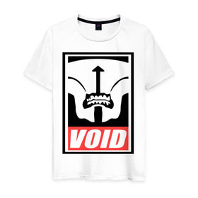 Мужская футболка хлопок с принтом Faceless Void Dota2 в Санкт-Петербурге, 100% хлопок | прямой крой, круглый вырез горловины, длина до линии бедер, слегка спущенное плечо. | dota | faceless | obey | void | войд | дота