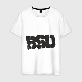 Мужская футболка хлопок с принтом BSD в Санкт-Петербурге, 100% хлопок | прямой крой, круглый вырез горловины, длина до линии бедер, слегка спущенное плечо. | bmx | bsd