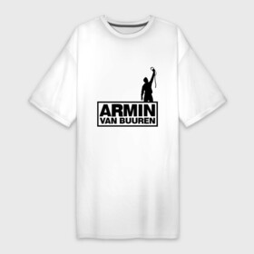 Платье-футболка хлопок с принтом Armin van buuren в Санкт-Петербурге,  |  | addicted | buuren | van | аrmin