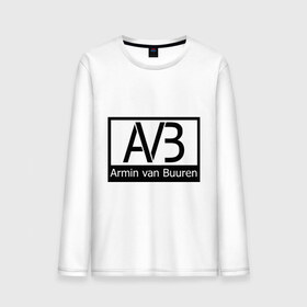 Мужской лонгслив хлопок с принтом Armin van buuren logo в Санкт-Петербурге, 100% хлопок |  | addicted | buuren | van | аrmin
