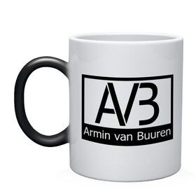 Кружка хамелеон с принтом Armin van buuren logo в Санкт-Петербурге, керамика | меняет цвет при нагревании, емкость 330 мл | addicted | buuren | van | аrmin