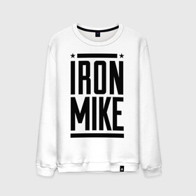 Мужской свитшот хлопок с принтом Iron Mike в Санкт-Петербурге, 100% хлопок |  | iron | mike | бокс | железный | замбидис | майк | чемпион