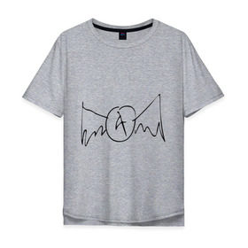 Мужская футболка хлопок Oversize с принтом Aerosmith (draw logo) в Санкт-Петербурге, 100% хлопок | свободный крой, круглый ворот, “спинка” длиннее передней части | aerosmith | draw | logo | логотип | рисованный