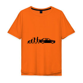 Мужская футболка хлопок Oversize с принтом Бмв эволюция в Санкт-Петербурге, 100% хлопок | свободный крой, круглый ворот, “спинка” длиннее передней части | bmw | evolution | автомобиль | бмв | развитие | эволюция