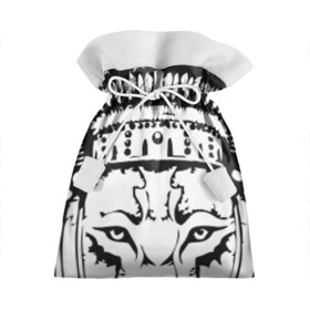 Подарочный 3D мешок с принтом Лис-индеец в Санкт-Петербурге, 100% полиэстер | Размер: 29*39 см | art | арт | голова | дух | животное | зверь | индеец | лис | лиса | перья | рисук | тату | тотем | язычество