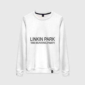 Женский свитшот хлопок с принтом Linkin Park The hunting party в Санкт-Петербурге, 100% хлопок | прямой крой, круглый вырез, на манжетах и по низу широкая трикотажная резинка  | hunting | linkin | park | party