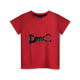 Детская футболка хлопок с принтом Эмблема Devil May Cry в Санкт-Петербурге, 100% хлопок | круглый вырез горловины, полуприлегающий силуэт, длина до линии бедер | dmc | данте