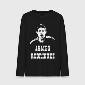 Мужской лонгслив хлопок с принтом James Rodriguez в Санкт-Петербурге, 100% хлопок |  | columbia | football | james | rodriguez | колумбия | родригес | футбол | хамес