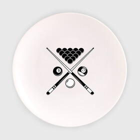 Тарелка с принтом Бильярд (пул) в Санкт-Петербурге, фарфор | диаметр - 210 мм
диаметр для нанесения принта - 120 мм | Тематика изображения на принте: billiard | cue | sports | бильярд | биток | кий | пул | шар