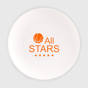 Тарелка с принтом All stars (баскетбол) в Санкт-Петербурге, фарфор | диаметр - 210 мм
диаметр для нанесения принта - 120 мм | basketball | все | звезды | мяч