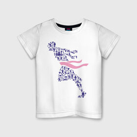 Детская футболка хлопок с принтом Победа (спортивная абстракция) в Санкт-Петербурге, 100% хлопок | круглый вырез горловины, полуприлегающий силуэт, длина до линии бедер | победа | спорт | спортивная