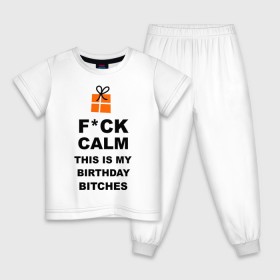 Детская пижама хлопок с принтом This is my birthday в Санкт-Петербурге, 100% хлопок |  брюки и футболка прямого кроя, без карманов, на брюках мягкая резинка на поясе и по низу штанин
 | happy birthday | день рождения | подарки. торт | праздники | хэппи бездэй