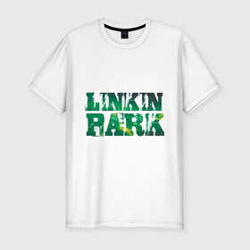 Мужская футболка премиум с принтом Linkin Park в Санкт-Петербурге, 92% хлопок, 8% лайкра | приталенный силуэт, круглый вырез ворота, длина до линии бедра, короткий рукав | 