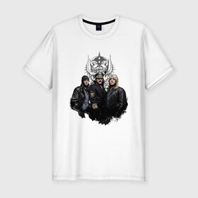 Мужская футболка премиум с принтом Motorhead в Санкт-Петербурге, 92% хлопок, 8% лайкра | приталенный силуэт, круглый вырез ворота, длина до линии бедра, короткий рукав | 