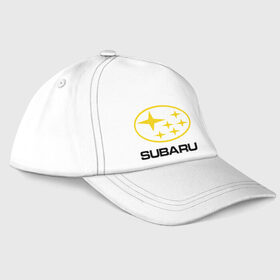 Бейсболка с принтом Subaru Logo в Санкт-Петербурге, 100% хлопок | классический козырек, металлическая застежка-регулятор размера | Тематика изображения на принте: logo | subaru | автомобиль | логотип | марка | субару