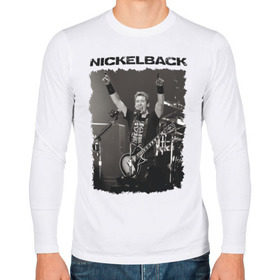 Мужской лонгслив хлопок с принтом Nickelback в Санкт-Петербурге, 100% хлопок |  | nickelback | альтернативный | рок | хард