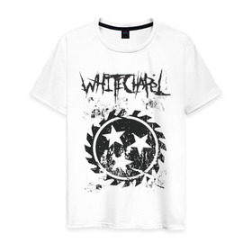 Мужская футболка хлопок с принтом Whitechapel в Санкт-Петербурге, 100% хлопок | прямой крой, круглый вырез горловины, длина до линии бедер, слегка спущенное плечо. | deathcore | whitechapel | дэткор | метал