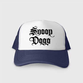 Кепка тракер с сеткой с принтом Snoop Dogg в Санкт-Петербурге, трикотажное полотно; задняя часть — сетка | длинный козырек, универсальный размер, пластиковая застежка | rap | snoop dogg | музыка | рэп | снуп дог