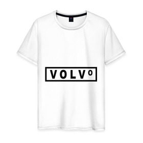Мужская футболка хлопок с принтом Volvo в Санкт-Петербурге, 100% хлопок | прямой крой, круглый вырез горловины, длина до линии бедер, слегка спущенное плечо. | Тематика изображения на принте: valve | volvo | логотип