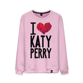 Мужской свитшот хлопок с принтом I love Katy Perry в Санкт-Петербурге, 100% хлопок |  | katy perry | pop | знаменитости | корона | кэти перри | музыка | певица