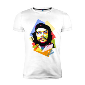 Мужская футболка премиум с принтом Che Guevara в Санкт-Петербурге, 92% хлопок, 8% лайкра | приталенный силуэт, круглый вырез ворота, длина до линии бедра, короткий рукав | че гевара