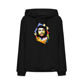Мужская толстовка хлопок с принтом Che Guevara в Санкт-Петербурге, френч-терри, мягкий теплый начес внутри (100% хлопок) | карман-кенгуру, эластичные манжеты и нижняя кромка, капюшон с подкладом и шнурком | Тематика изображения на принте: че гевара