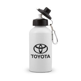 Бутылка спортивная с принтом Toyota Logo в Санкт-Петербурге, металл | емкость — 500 мл, в комплекте две пластиковые крышки и карабин для крепления | logo | toyota | логотип | тойота