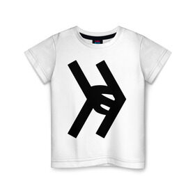 Детская футболка хлопок с принтом Smosh logo в Санкт-Петербурге, 100% хлопок | круглый вырез горловины, полуприлегающий силуэт, длина до линии бедер | blogger | russmosh | smosh | youtube | блоггер | смош | шоу | ютубер