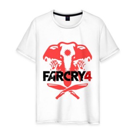 Мужская футболка хлопок с принтом Far Cry 4 (1) в Санкт-Петербурге, 100% хлопок | прямой крой, круглый вырез горловины, длина до линии бедер, слегка спущенное плечо. | cry | far | far cry | ubisoft | край | фар | фаркрай | юбисофт