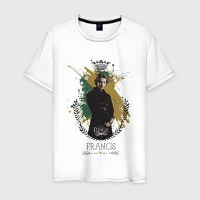 Мужская футболка хлопок с принтом Франциск в Санкт-Петербурге, 100% хлопок | прямой крой, круглый вырез горловины, длина до линии бедер, слегка спущенное плечо. | reign | королева | лола | мари | принц | франциск | франция | царство | шотландия