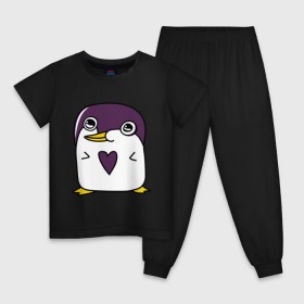 Детская пижама хлопок с принтом Нарисованный пингвин в Санкт-Петербурге, 100% хлопок |  брюки и футболка прямого кроя, без карманов, на брюках мягкая резинка на поясе и по низу штанин
 | Тематика изображения на принте: пингвин