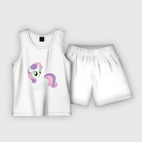 Детская пижама с шортами хлопок с принтом Пони Крошка Бель в Санкт-Петербурге,  |  | my little pony | бель | крошка | пони