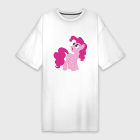 Платье-футболка хлопок с принтом Пони Пинки Пай в Санкт-Петербурге,  |  | my little pony | пинки пай | пони