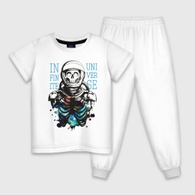 Детская пижама хлопок с принтом Бесконечный космос в Санкт-Петербурге, 100% хлопок |  брюки и футболка прямого кроя, без карманов, на брюках мягкая резинка на поясе и по низу штанин
 | infinite | interstellar | space | univers | астронавт | бесконечный космос | вселенная | интерстеллар | космонавт