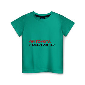 Детская футболка хлопок с принтом Toyota Harrier в Санкт-Петербурге, 100% хлопок | круглый вырез горловины, полуприлегающий силуэт, длина до линии бедер | harrier | toyota | тойота | харриер