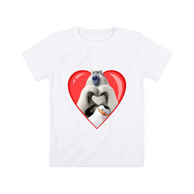 Детская футболка хлопок с принтом Пингвины Мадагаскара в Санкт-Петербурге, 100% хлопок | круглый вырез горловины, полуприлегающий силуэт, длина до линии бедер | мадагаскар | медведь | мультик | пингвины