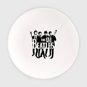 Тарелка с принтом Beatles в Санкт-Петербурге, фарфор | диаметр - 210 мм
диаметр для нанесения принта - 120 мм | Тематика изображения на принте: битлз