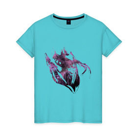 Женская футболка хлопок с принтом Bane Elemental в Санкт-Петербурге, 100% хлопок | прямой крой, круглый вырез горловины, длина до линии бедер, слегка спущенное плечо | bane elemental | dota | dota2 | дота | дота2