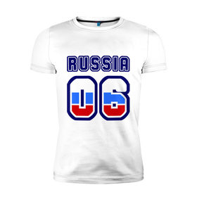 Мужская футболка премиум с принтом Russia - 06 (Республика Ингушетия) в Санкт-Петербурге, 92% хлопок, 8% лайкра | приталенный силуэт, круглый вырез ворота, длина до линии бедра, короткий рукав | Тематика изображения на принте: 