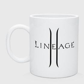 Кружка с принтом Lineage logo в Санкт-Петербурге, керамика | объем — 330 мл, диаметр — 80 мм. Принт наносится на бока кружки, можно сделать два разных изображения | Тематика изображения на принте: lineage | logo | игра | логотип