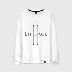 Мужской свитшот хлопок с принтом Lineage logo в Санкт-Петербурге, 100% хлопок |  | lineage | logo | игра | логотип