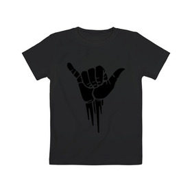 Детская футболка хлопок с принтом Жест рукой в Санкт-Петербурге, 100% хлопок | круглый вырез горловины, полуприлегающий силуэт, длина до линии бедер | жест | рука