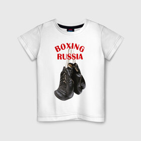 Детская футболка хлопок с принтом Перчатки чемпиона в Санкт-Петербурге, 100% хлопок | круглый вырез горловины, полуприлегающий силуэт, длина до линии бедер | @