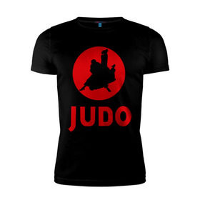 Мужская футболка премиум с принтом Judo в Санкт-Петербурге, 92% хлопок, 8% лайкра | приталенный силуэт, круглый вырез ворота, длина до линии бедра, короткий рукав | дзюдо