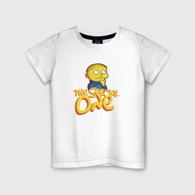 Детская футболка хлопок с принтом Ральф - Особенный в Санкт-Петербурге, 100% хлопок | круглый вырез горловины, полуприлегающий силуэт, длина до линии бедер | gomer | барт | симпсонs | симпсоны